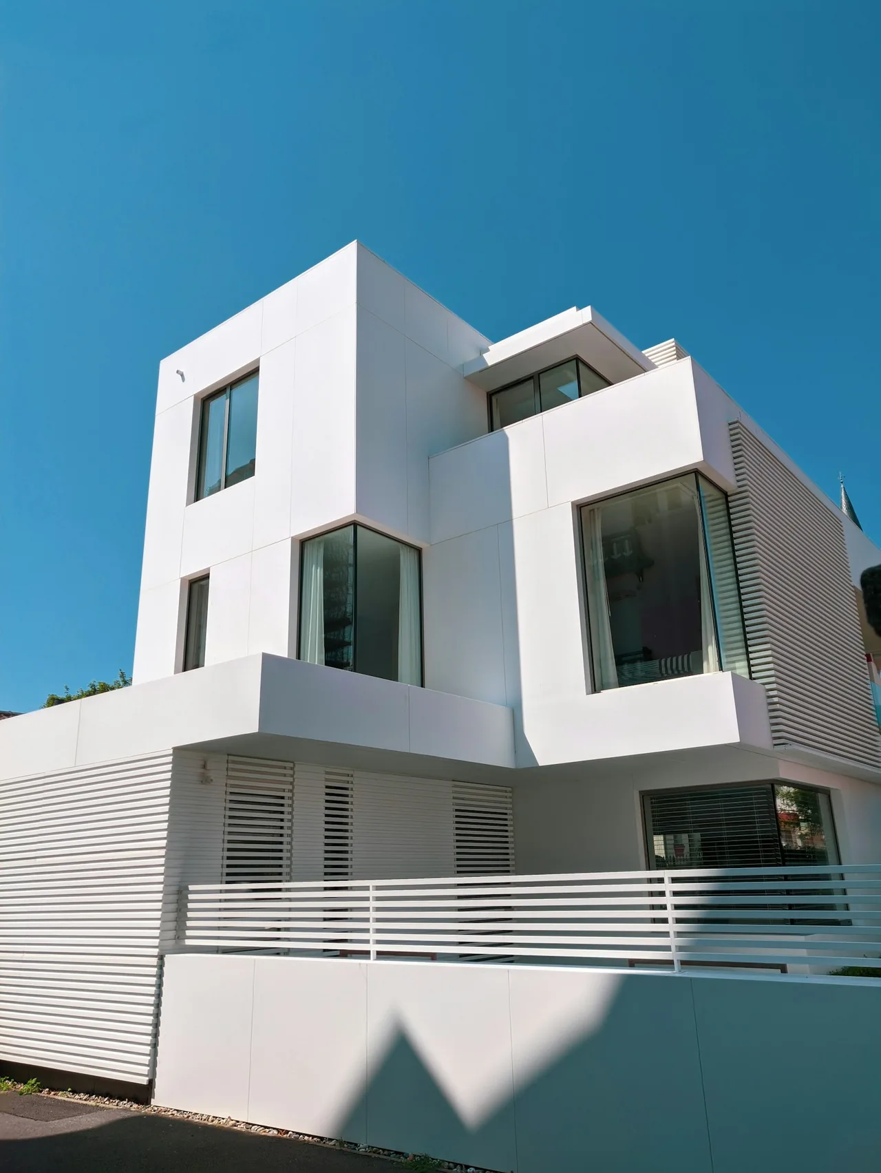 Modern residential building exterior
